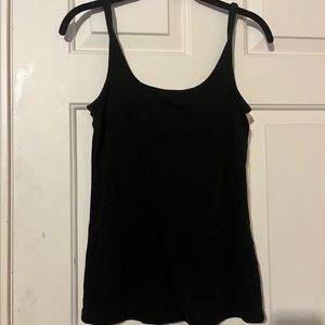 Basic black tank top.